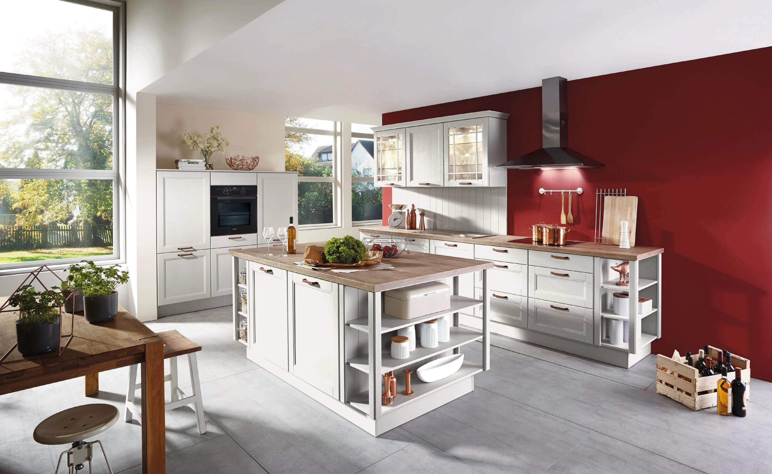 Metro kitchen showcasing geometric aesthetics